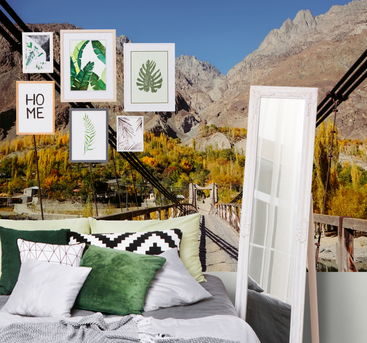 Vibrant Foliage Arrangement nature wall mural - TenStickers