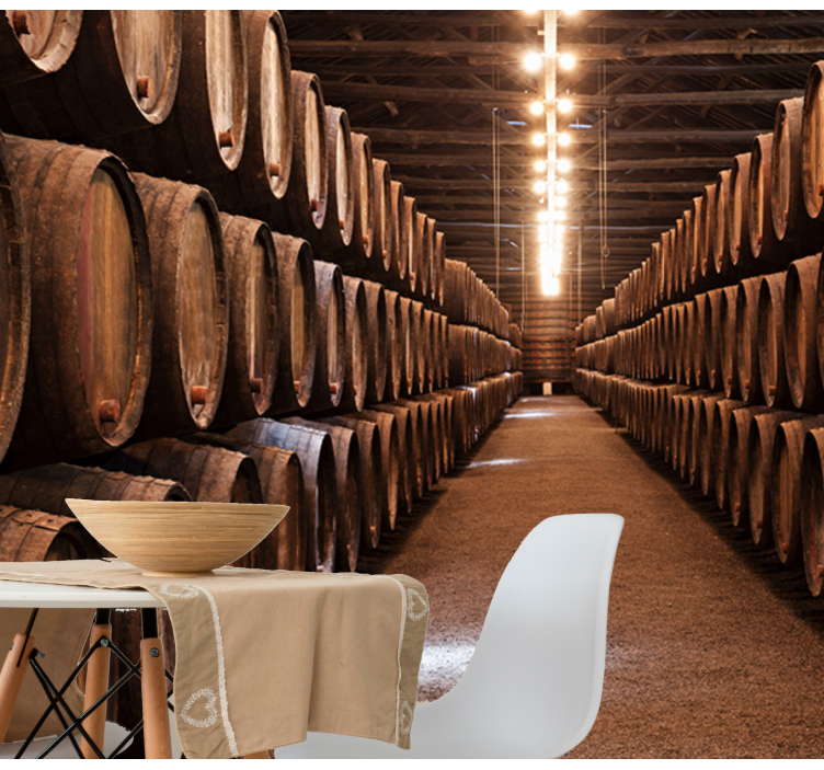 Vintage cellar wall mural - TenStickers