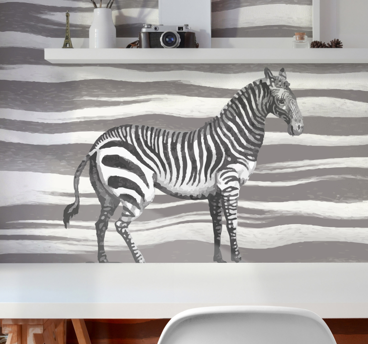 Zebra Striped Patterns animal wall mural - TenStickers