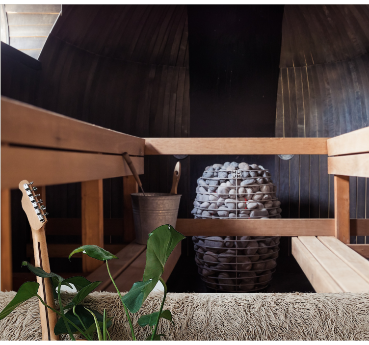 Zen wall mural for a soothing sauna experience - TenStickers
