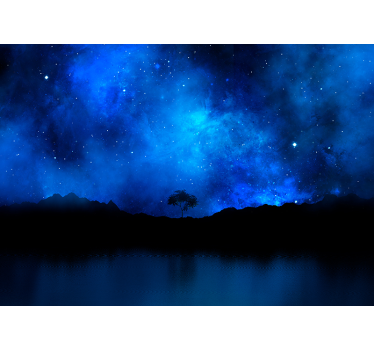 Starry Night Sky Wall Mural - TenStickers