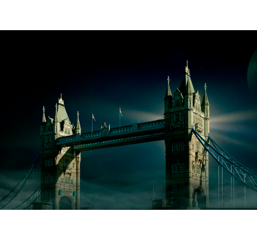 London bridge by night City wall mural - TenStickers