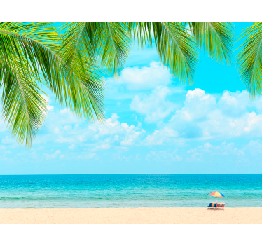 Beach views landscape wall mural - TenStickers