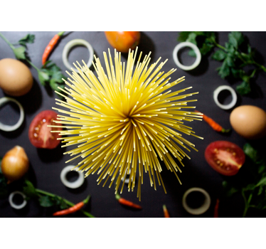 Spaghetti kitchen wall mural - TenStickers