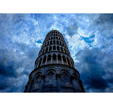 Tower of Pisa mural wallpaper - TenStickers
