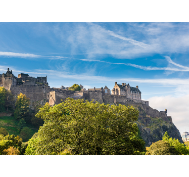 Edinburgh castle mural wallpaper - TenStickers