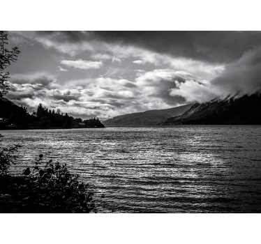 Loch Ness at sunrise landscape wall mural - TenStickers