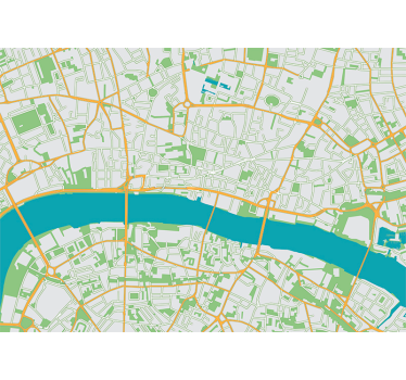 Map City wall mural - TenStickers
