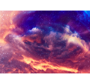 3d Night sky wall mural - TenStickers