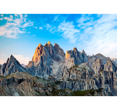 Three Peaks Dolomites landscape wall mural - TenStickers