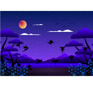 Children´s Wall Murals Magical Forest - TenStickers