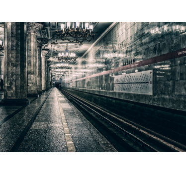 Unique metro Platform mural wallpaper - TenStickers