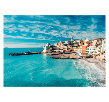 Santorini Sea mural wallpaper - TenStickers