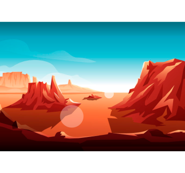 Desert Sun Children Wall Murals - TenStickers