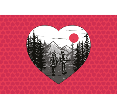camping hiking mountain  mountain mural - TenStickers