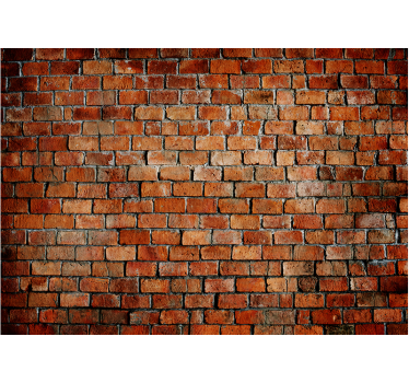 Weathered brick brink mural - TenStickers