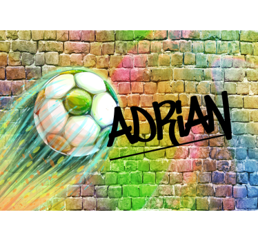 Vehicle mural soccer ball movement - TenStickers