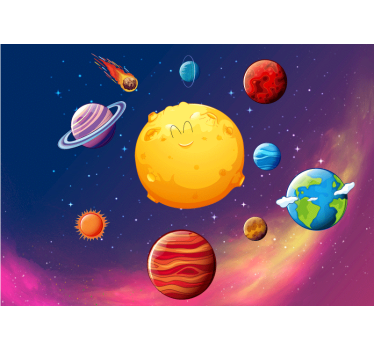 Solar System for kids Children Wall Murals - TenStickers