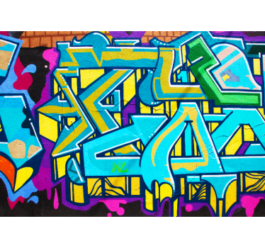 Colourful Graffiti modern wall mural - TenStickers