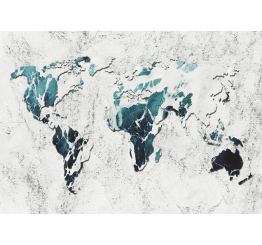 Artistic World Map world map wall mural - TenStickers