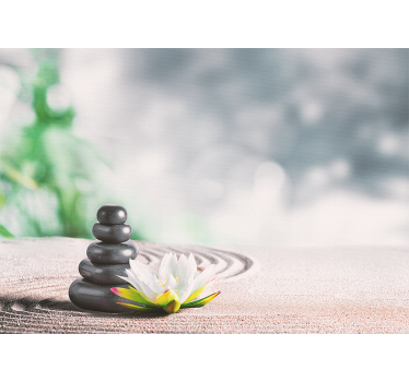 Serene Stone Stacking zen wall mural - TenStickers