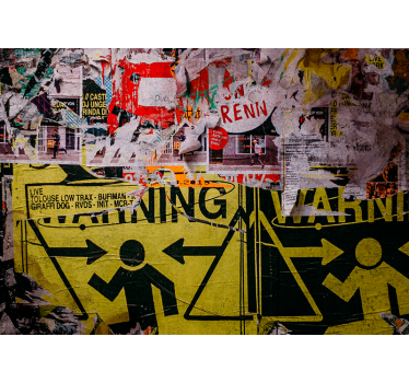 Torn off Posters vintage mural - TenStickers