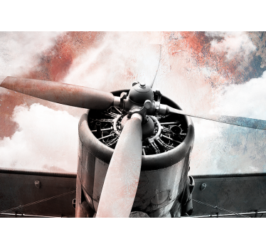 Vintage Aircraft Propeller vehicle mural - TenStickers