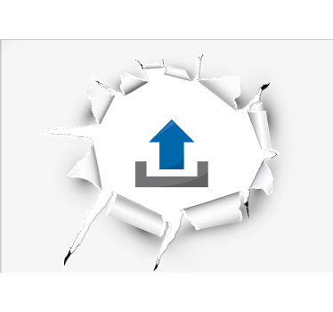 Broken wall cartoon with image custom murals - TenStickers