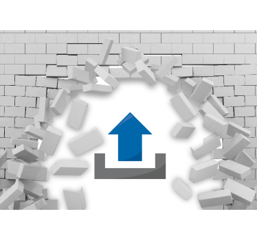 Broken wall 3d children bricks custom murals - TenStickers