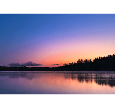 Sunset Mazury Lake  landscape murals - TenStickers