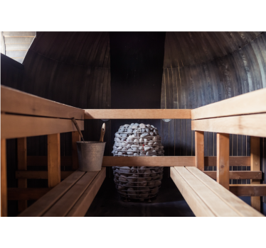 Zen wall mural for a soothing sauna experience - TenStickers