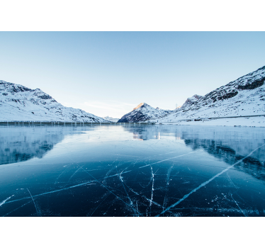 Mountain and snow design Marriage Wallpaper Photo - TenStickers