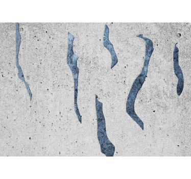 Concrete with vertical lines stone murals - TenStickers