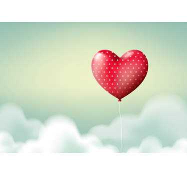Love red cute balloon Children Wall Murals - TenStickers