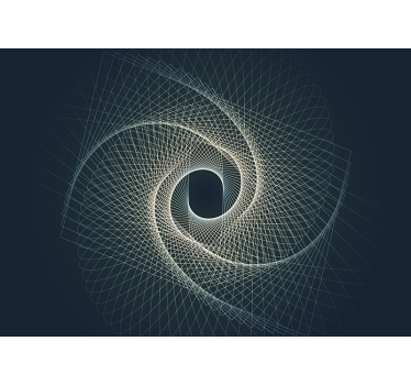 Abstract wall mural spiral geometric design - TenStickers