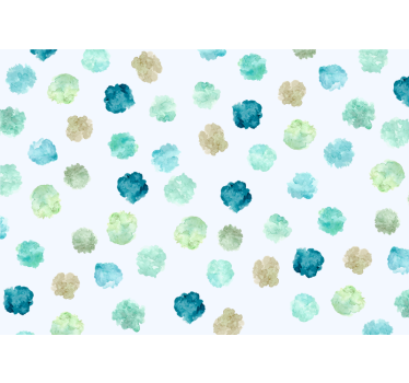 Wall mural watercolor floral designs - TenStickers
