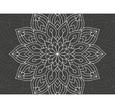 Unique thin lined pattern mandala murals - TenStickers