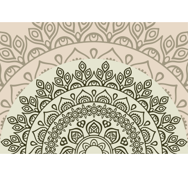 Mandala wall mural complex mandala design - TenStickers