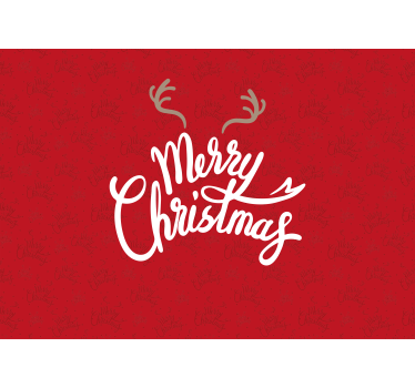 Christmas mural joyful christmas greeting - TenStickers
