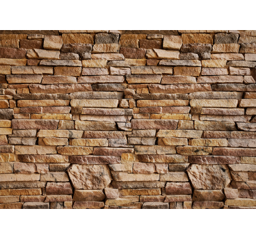 Stone wall mural natural stone texture - TenStickers
