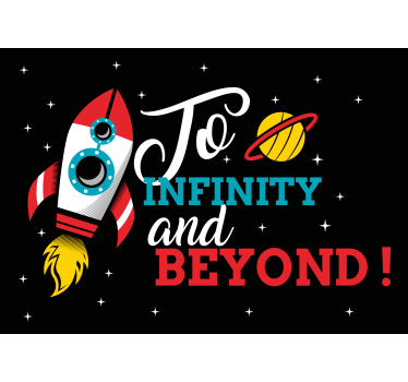 To Infinity And Beyond modern mural wallpaper - TenStickers