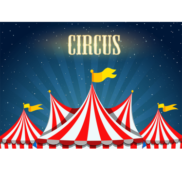 Love wall mural circus fun - TenStickers