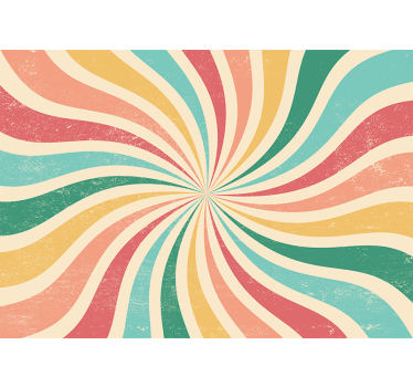 Swirl colourful lines wall murals for teenage bedrooms - TenStickers