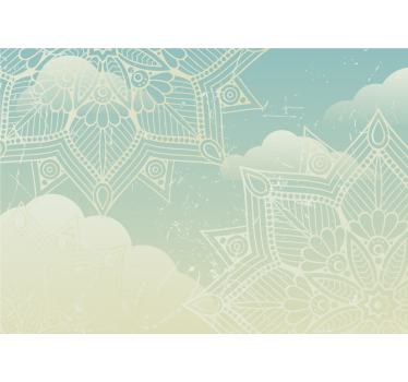 Mandala wall mural intricate geometric design - TenStickers