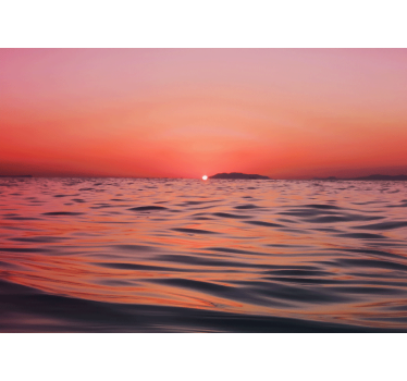 Sea mural twilight over the ocean - TenStickers