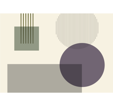 Abstract wall mural geometric shapes play - TenStickers