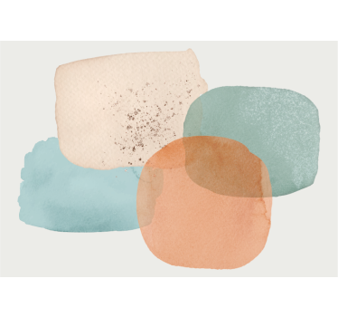 Earth colors minimalist design Hallway Wall Mural - TenStickers