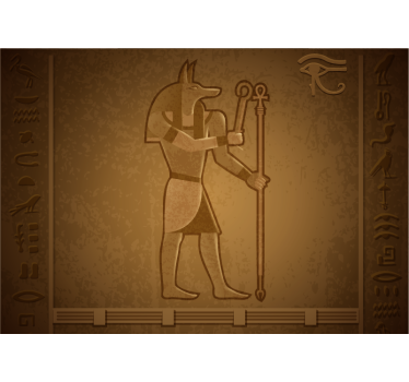Egyptian Mythologie God Seth desert mural wallpaper - TenStickers