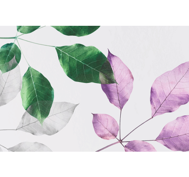Nature wall mural leafy botanical touches - TenStickers