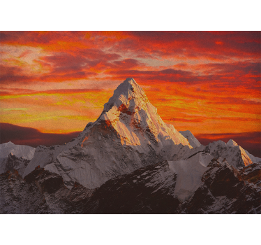 Sunset on Himalaya Mountains mural - TenStickers